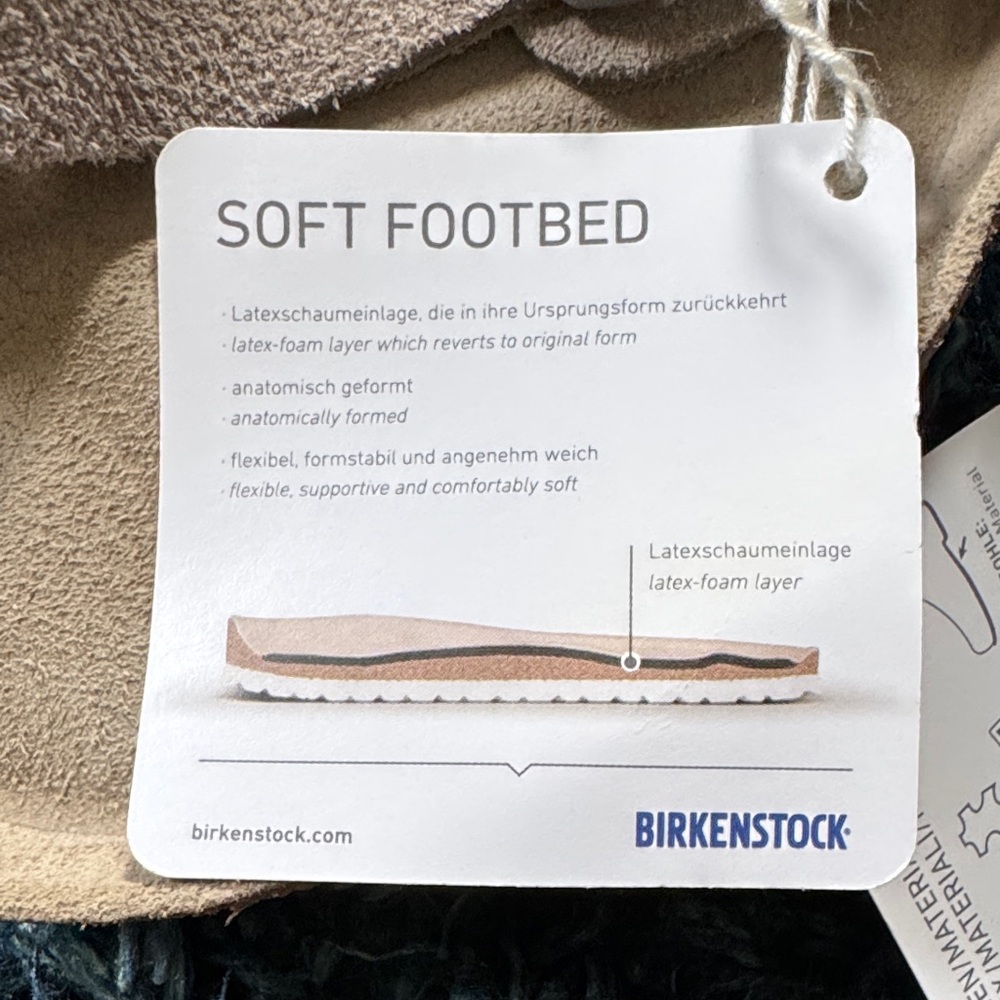 Birkenstock Arizona Soft Footbed light gray Suede Sandals - Picture 7 of 7
